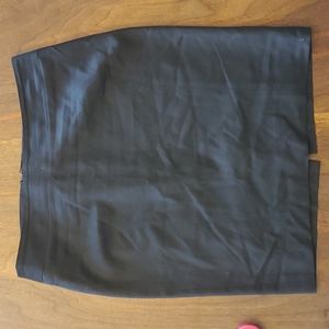 Quincy stretch wool suiting skirt